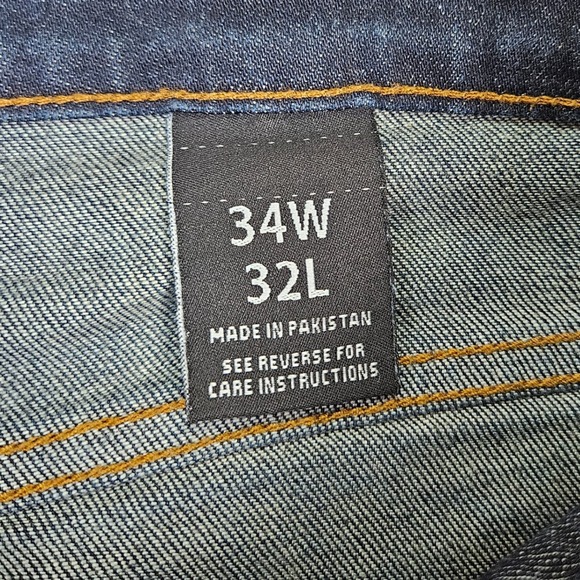 Mens Focus Jeans Distressed Thrashed Streetwear Slim Fit Stretch Edgy Blue Jeans - Picture 12 of 16